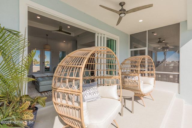 view of patio / terrace with french doors