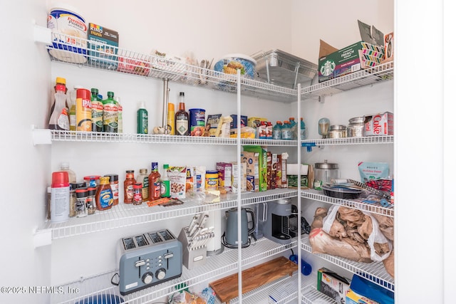 view of pantry