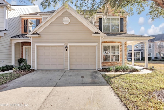 view of front of house with a front yard