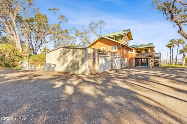 exterior space with a deck