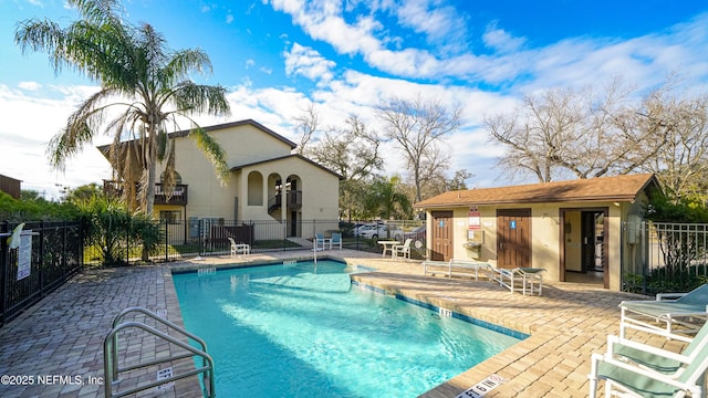 view of pool with a patio area