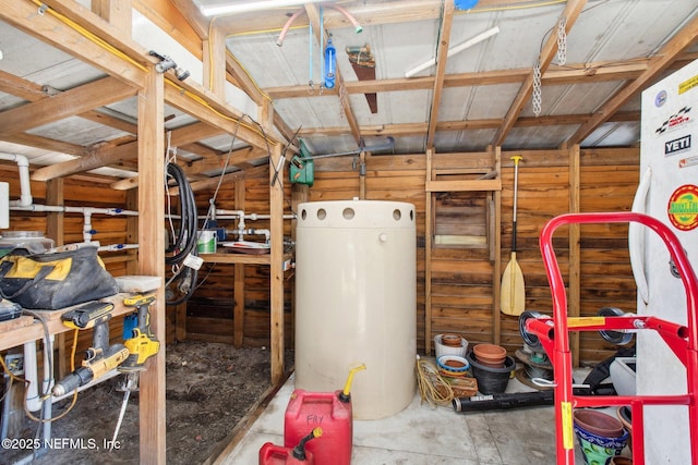 interior space featuring lofted ceiling