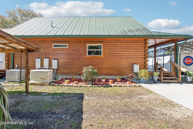 exterior space with central AC unit