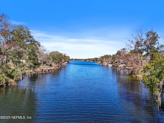 property view of water