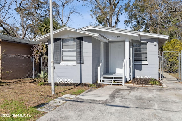 view of bungalow-style house