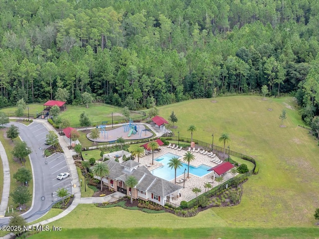 birds eye view of property