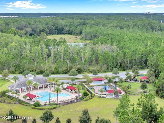 birds eye view of property