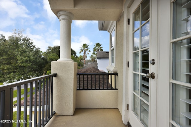 view of balcony