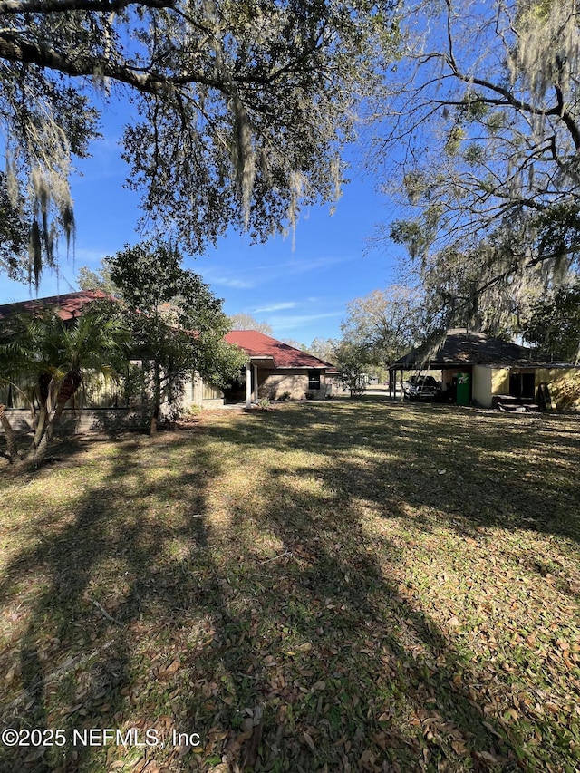 view of yard