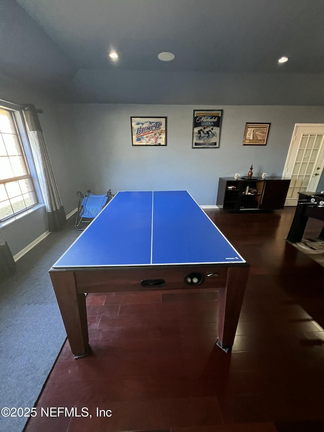 view of recreation room