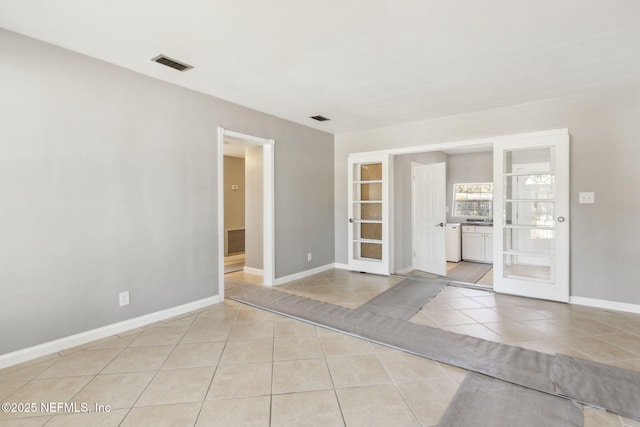 view of tiled empty room