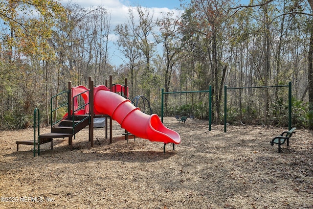 view of jungle gym