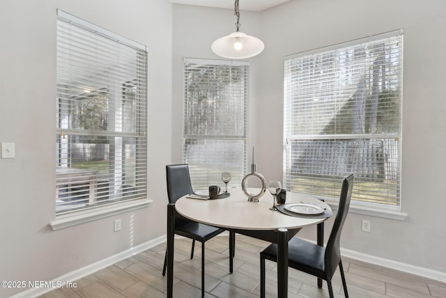 view of dining room