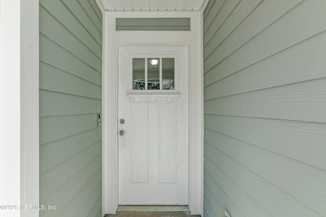 view of entrance to property