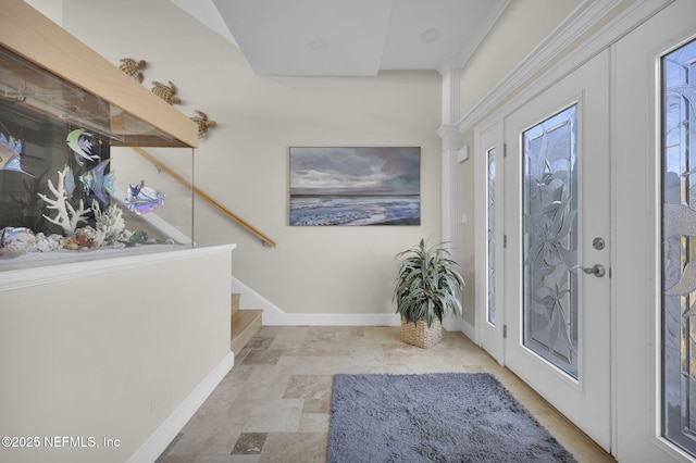 entryway featuring a wealth of natural light