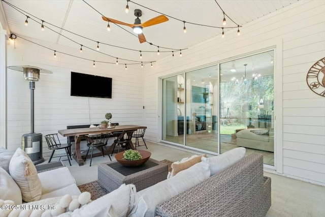 view of patio / terrace with outdoor lounge area