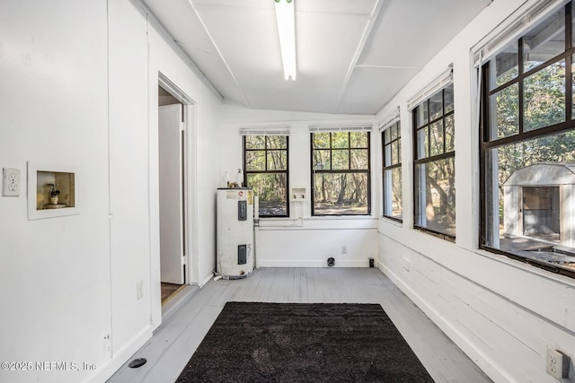 corridor featuring electric water heater