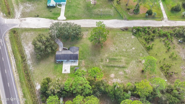 drone / aerial view featuring a rural view