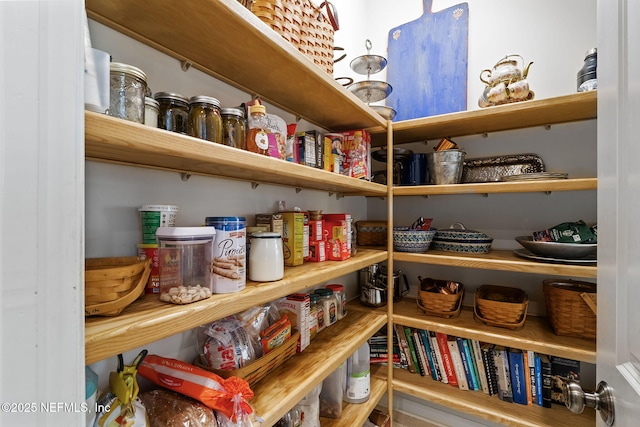 view of pantry