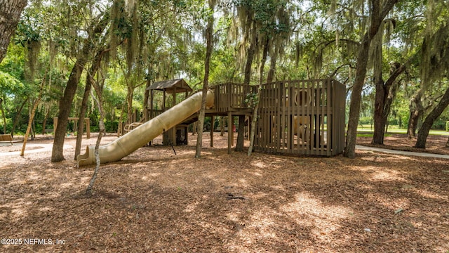 view of play area