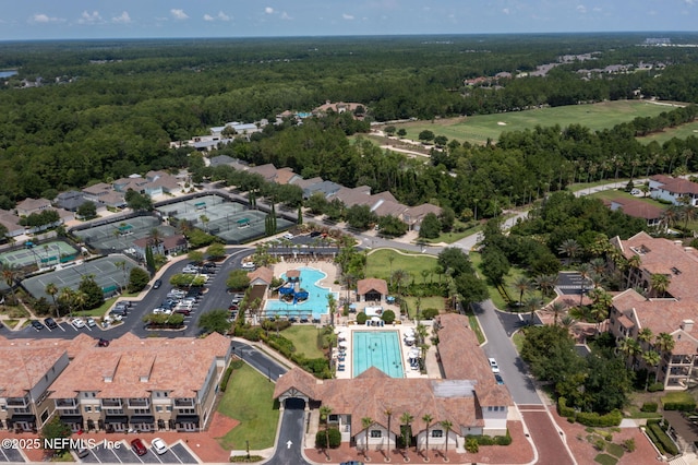 birds eye view of property