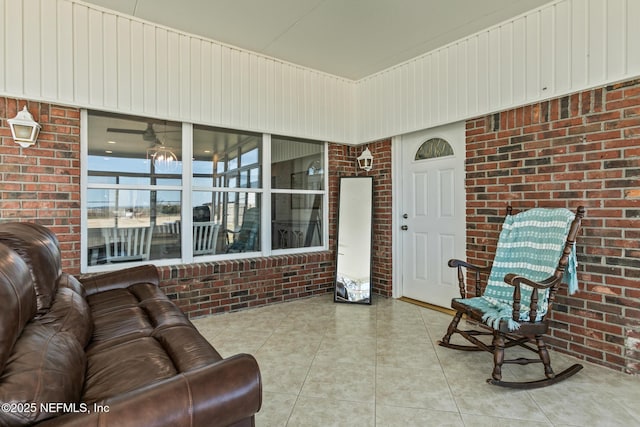 exterior space featuring an outdoor living space