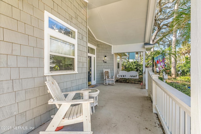 view of patio with covered porch