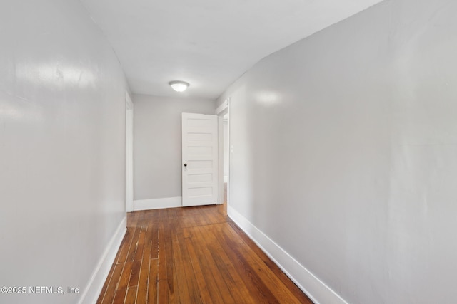 corridor featuring hardwood / wood-style flooring