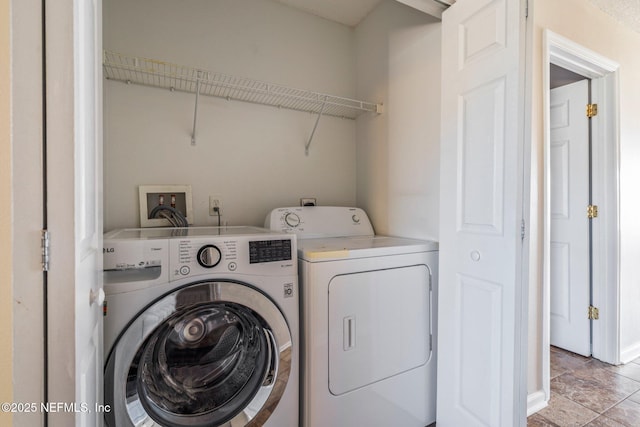 laundry area with washer and dryer