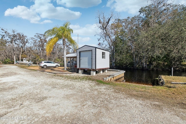 view of outdoor structure