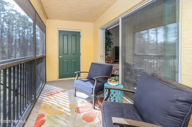 view of sunroom