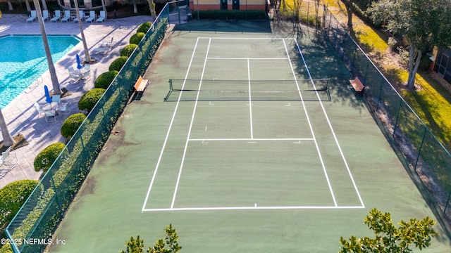 view of tennis court