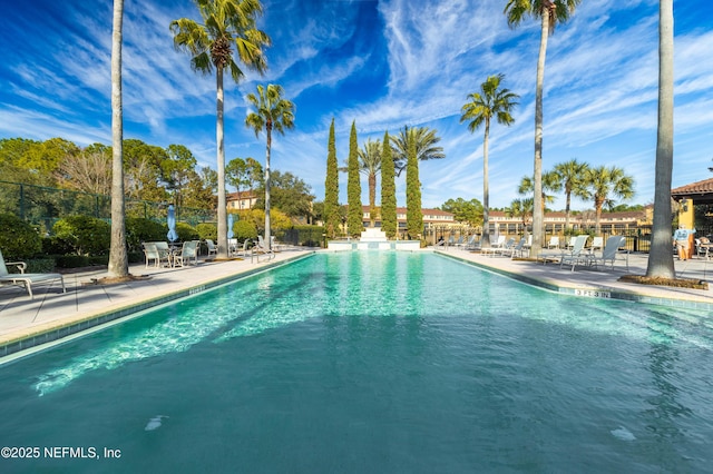 view of pool with a patio