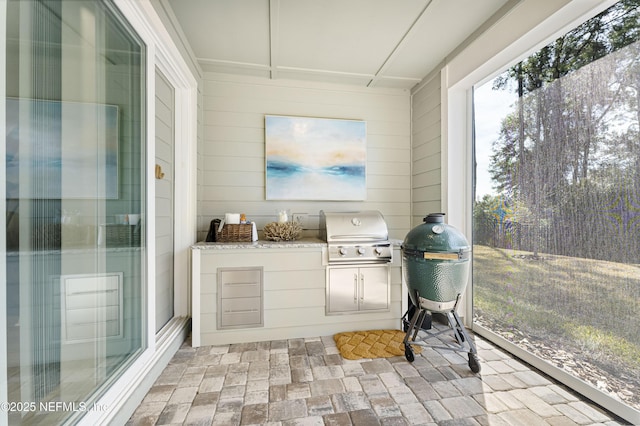 view of sunroom / solarium