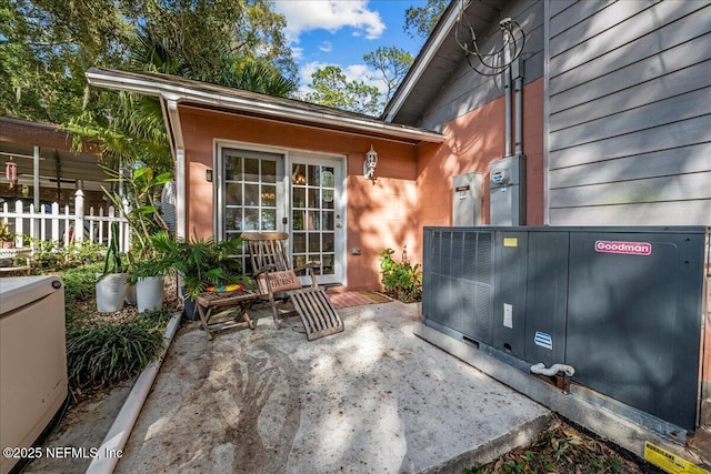 view of patio with french doors