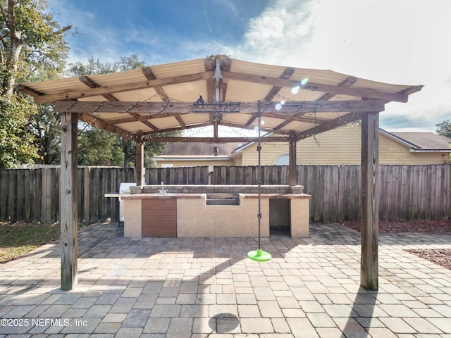 view of patio / terrace featuring area for grilling