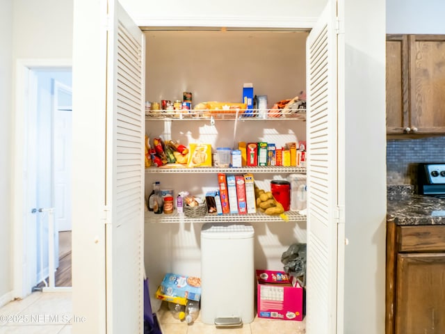 view of pantry