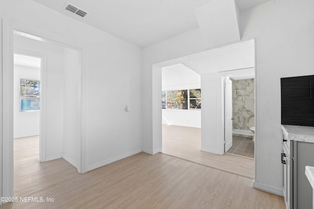 interior space featuring light hardwood / wood-style flooring