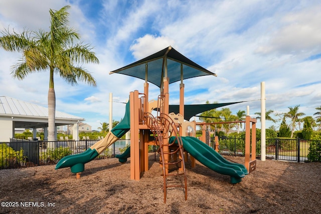 view of jungle gym