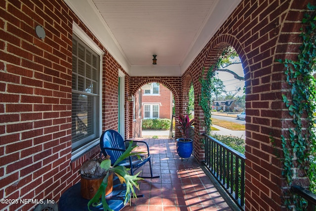 view of patio / terrace with covered porch