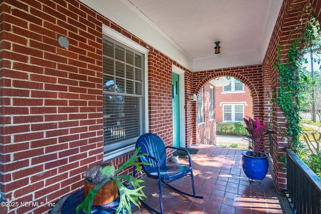 view of patio / terrace featuring covered porch