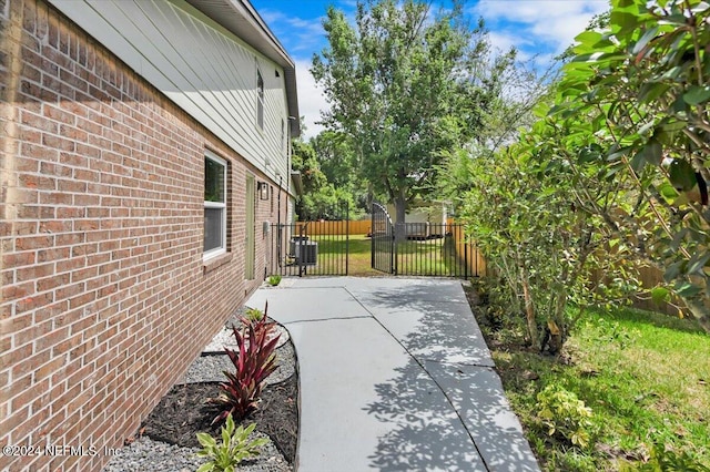 view of patio with central AC unit