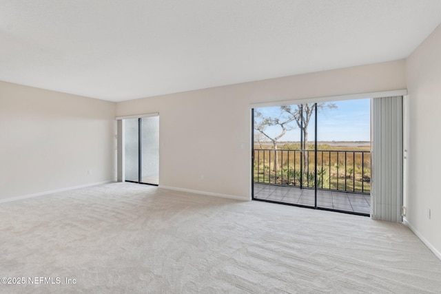 view of carpeted empty room