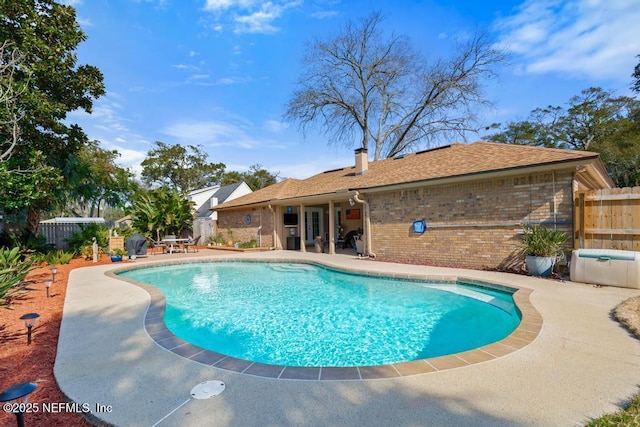 view of pool with a patio area