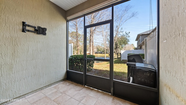 view of sunroom / solarium