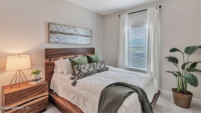 bedroom with carpet flooring