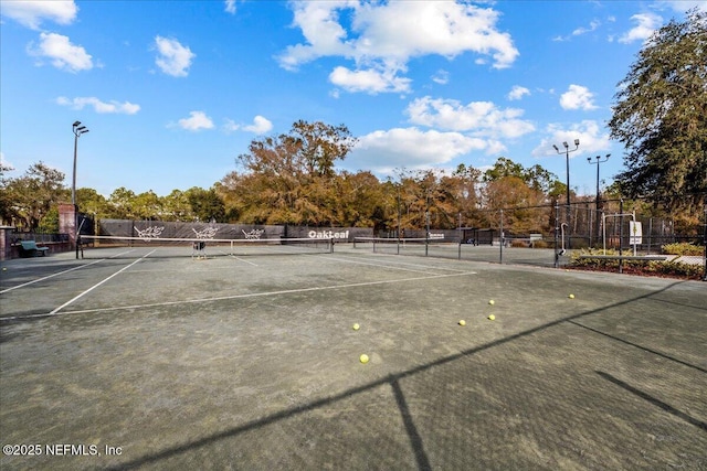 view of sport court