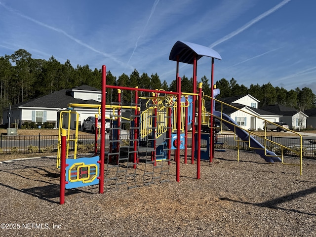 view of jungle gym