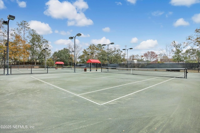 view of tennis court