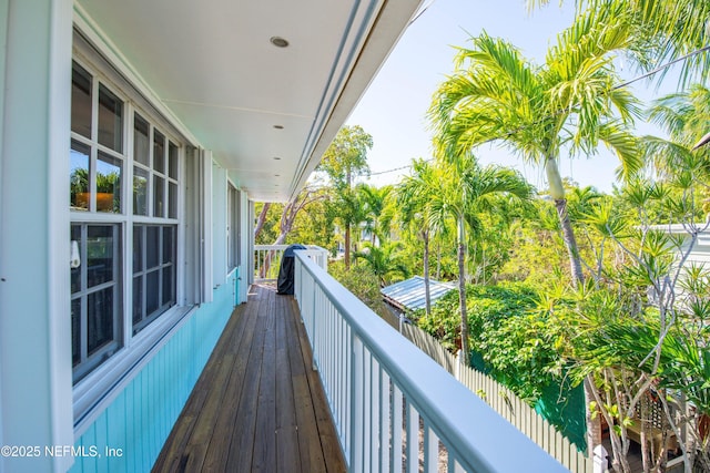 view of balcony